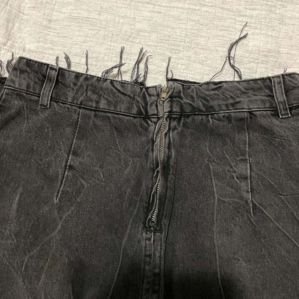 FREE PEOPLE We the Free Womens Black Distressed Below The Knee A-Line Skirt - Picture 6 of 6